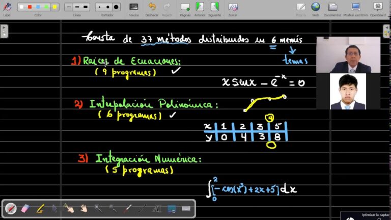 Optimizaci&oacute;n de M&eacute;todos Num&eacute;ricos en Simulaci&oacute;n